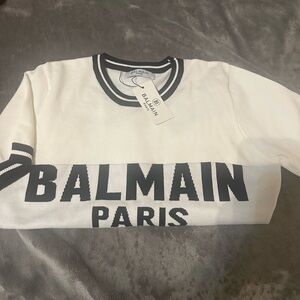 Balmain Paris White and Black top